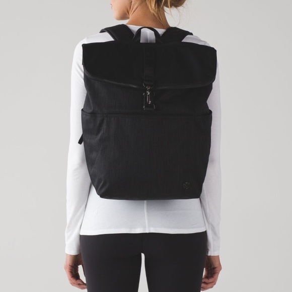 lululemon athletica Handbags - Lululemon ‘Rise & Shine’ Black Backpack RARE
